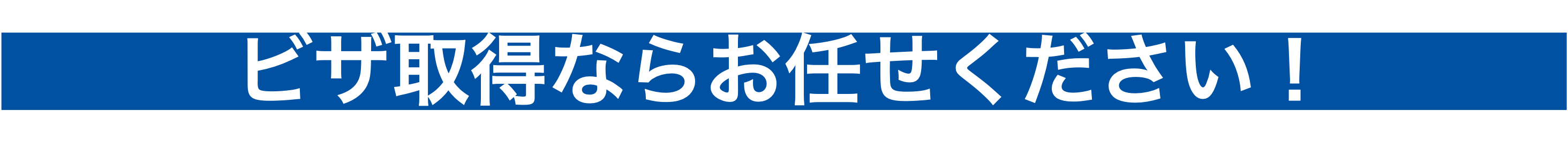 ビザを確実に取得したいなら！